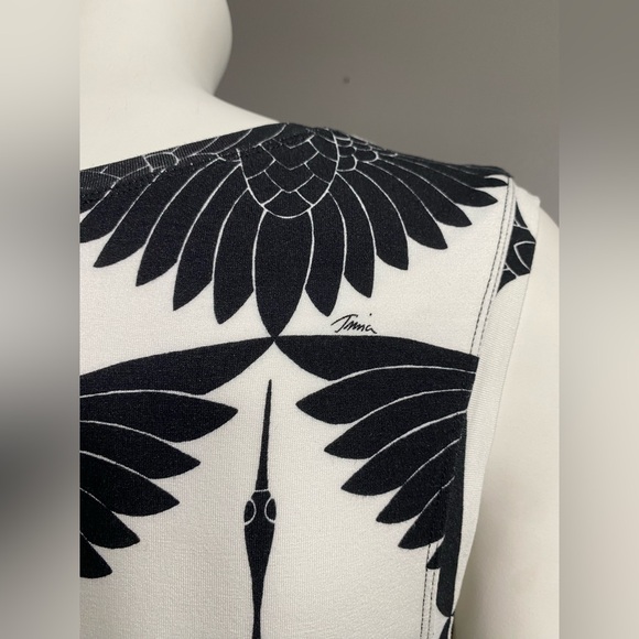 Trina Turk Black and White Sleeveless Sheath Mini Dress Size S - Picture 6 of 10